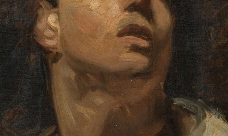 Emile Auguste CAROLUS-DURAN (1837-1917). Etude d'homme en buste. Huile sur toile. Signé en haut à droite. 43 x 40 cm. Estimation : 1 000 € à 1 500 €